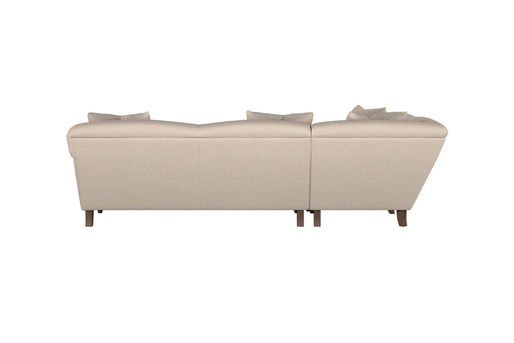 Deni Large Right Hand Corner Sofa - Recycled Cotton Airforce