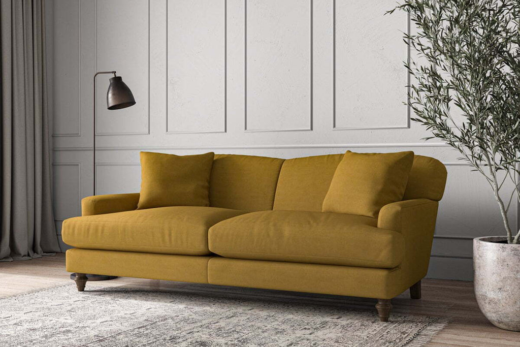 Deni Large Sofa - Recycled Cotton Ochre