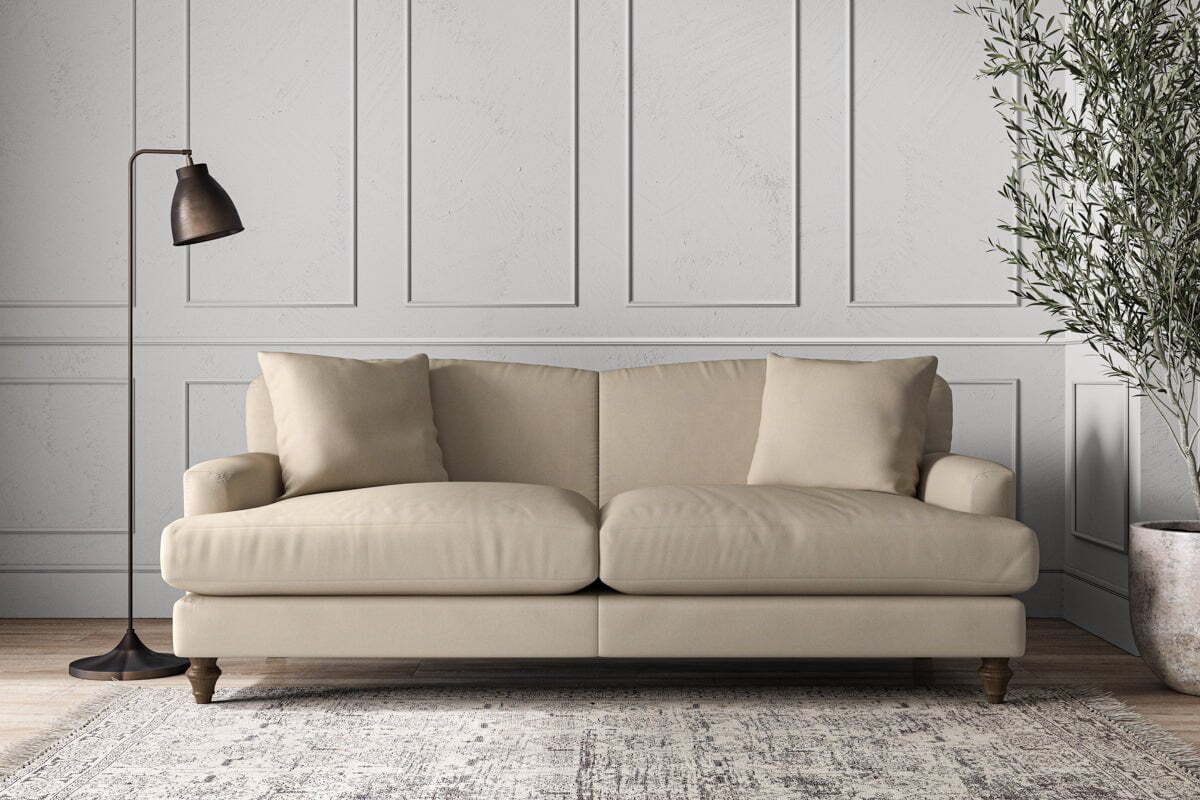 Deni Large Sofa - Recycled Cotton Stone