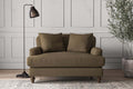 Deni Love Seat - Brera Linen Chestnut