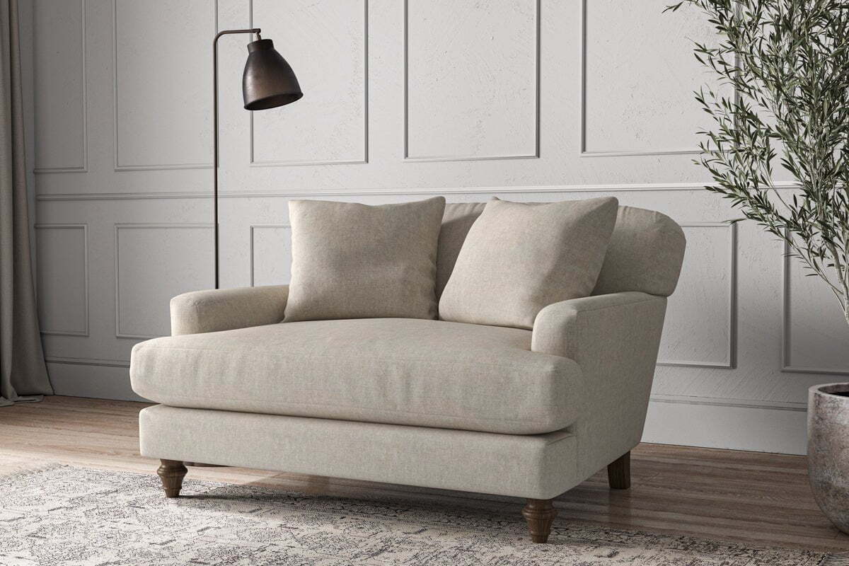Deni Love Seat - Brera Linen Natural