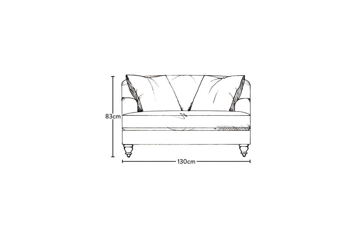 Deni Love Seat - Brera Linen Sage
