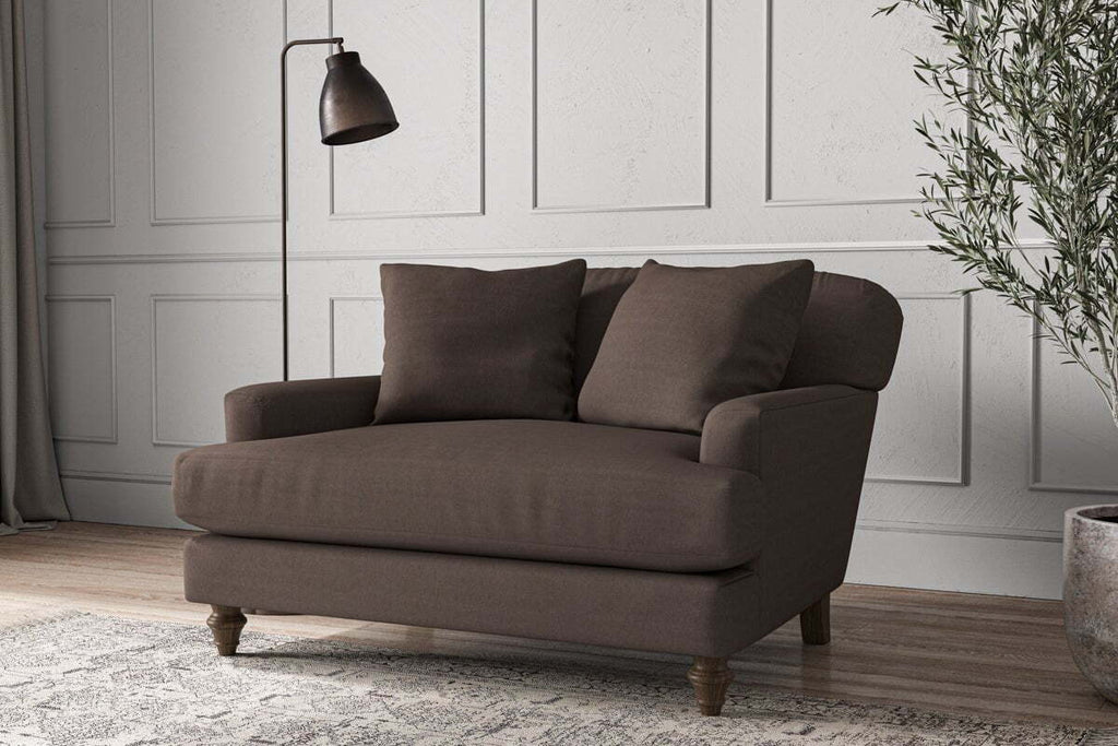 Deni Love Seat - Recycled Cotton Mocha