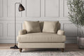 Deni Love Seat - Recycled Cotton Stone