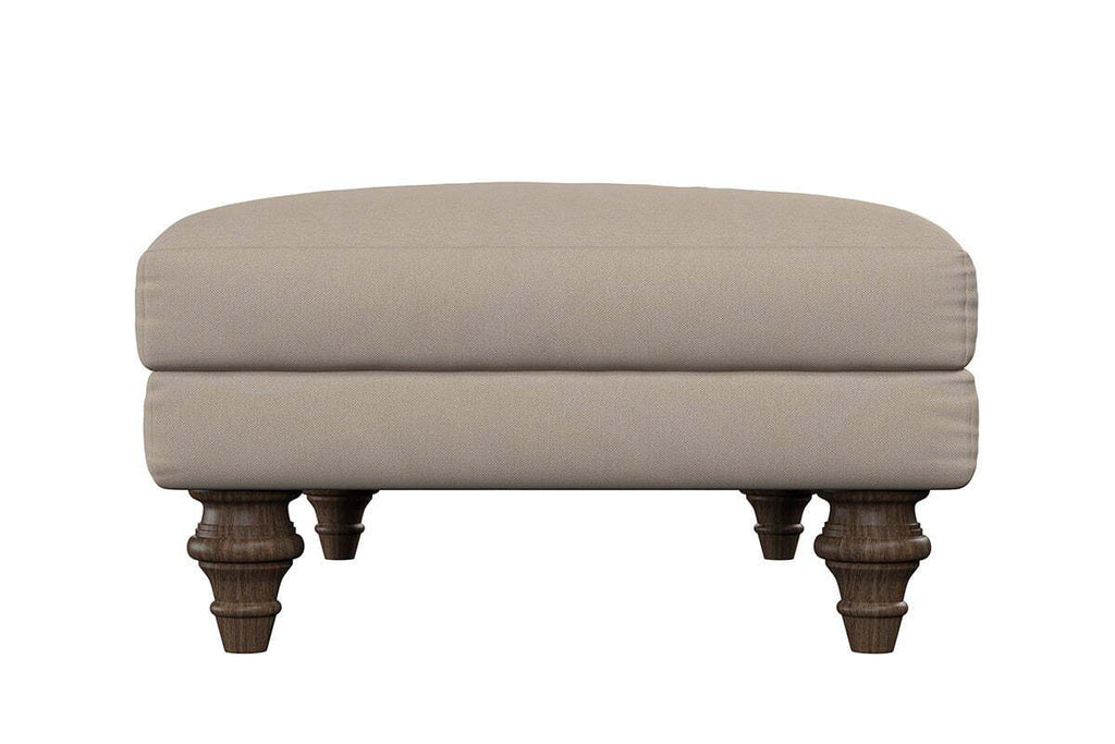 Deni Medium Footstool - Brera Linen Charcoal