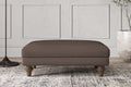 Deni Medium Footstool - Recycled Cotton Mocha
