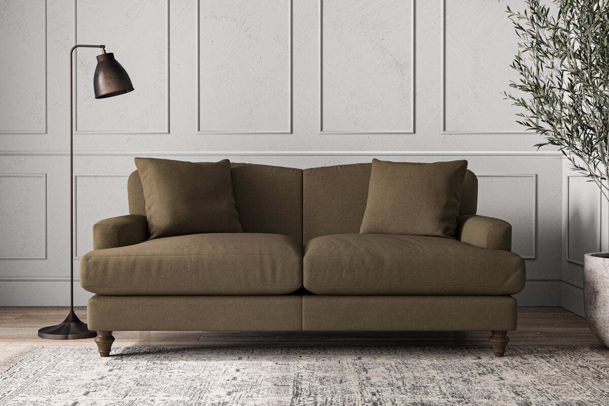Deni Medium Sofa - Brera Linen Chestnut