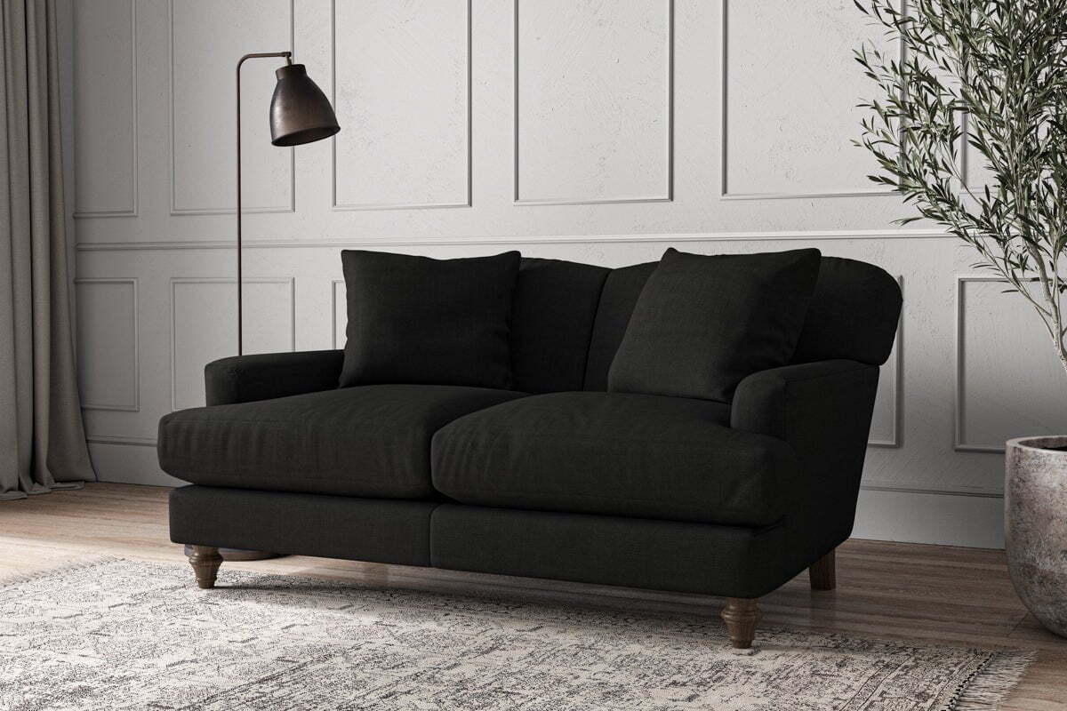 Deni Small Sofa - Brera Linen Charcoal
