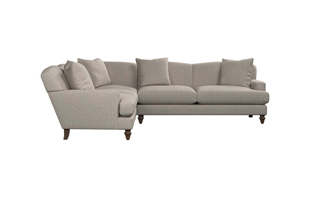 Deni Super Grand Left Hand Corner Sofa - Brera Linen Espresso