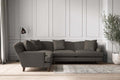 Deni Super Grand Left Hand Corner Sofa - Brera Linen Granite