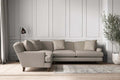 Deni Super Grand Left Hand Corner Sofa - Recycled Cotton Flax