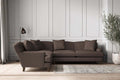Deni Super Grand Left Hand Corner Sofa - Recycled Cotton Mocha