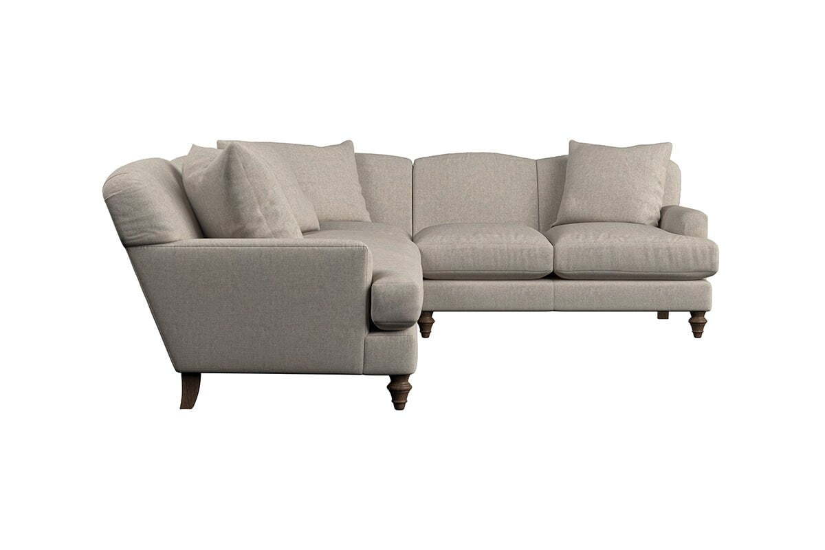 Deni Super Grand Right Hand Corner Sofa - Brera Linen Chestnut