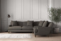 Deni Super Grand Right Hand Corner Sofa - Brera Linen Granite