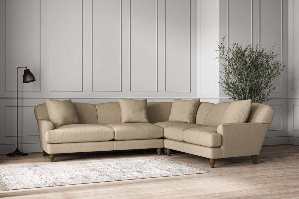 Deni Super Grand Right Hand Corner Sofa - Brera Linen Pebble