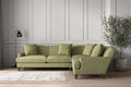 Deni Super Grand Right Hand Corner Sofa - Brera Linen Sage