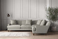 Deni Super Grand Right Hand Corner Sofa - Brera Linen Smoke