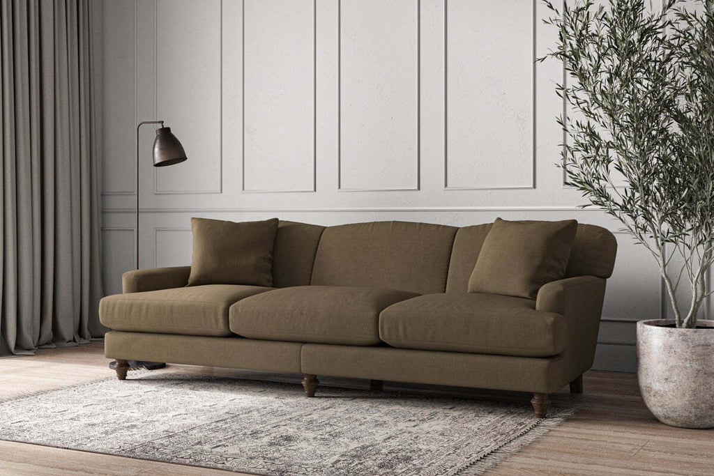 Deni Super Grand Sofa - Brera Linen Chestnut