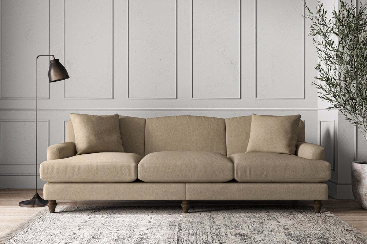 Deni Super Grand Sofa - Brera Linen Pebble