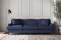 Deni Super Grand Sofa - Recycled Cotton Navy