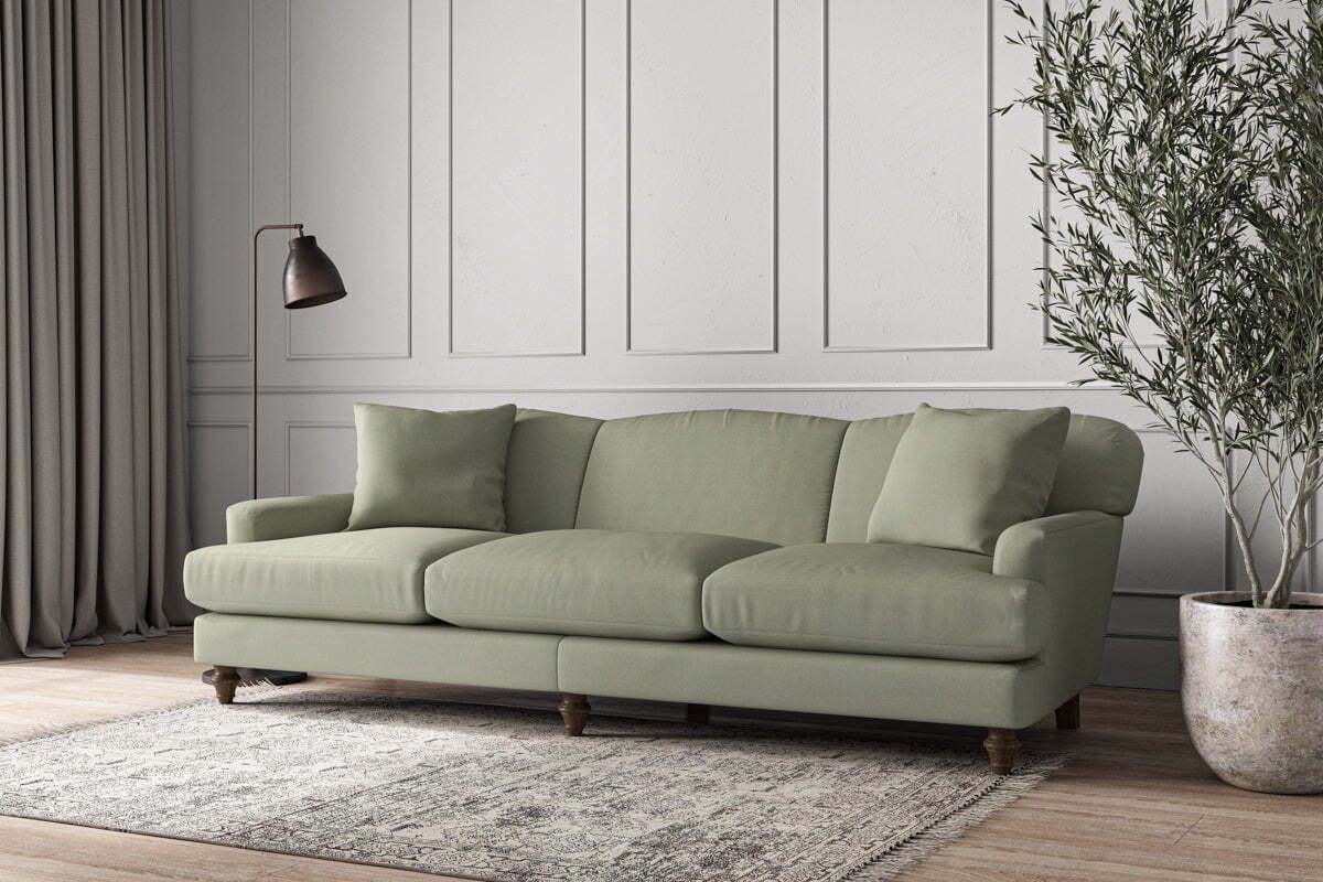 Deni Super Grand Sofa - Recycled Cotton Seaspray