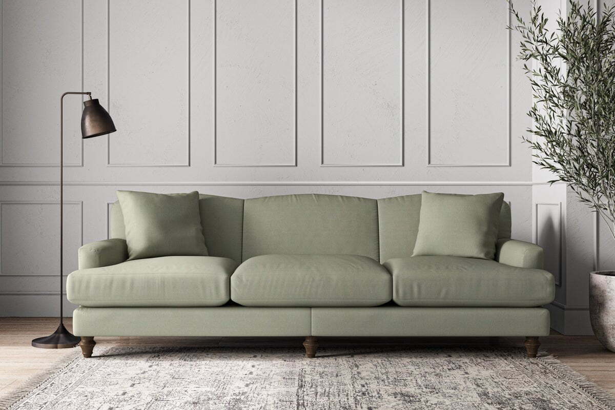 Deni Super Grand Sofa - Recycled Cotton Seaspray