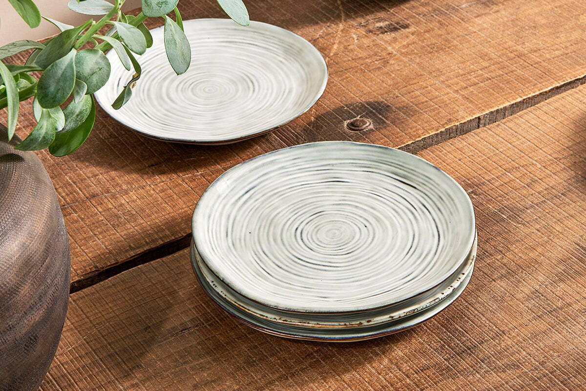 Dhanuk Ceramic Side Plate - Cream