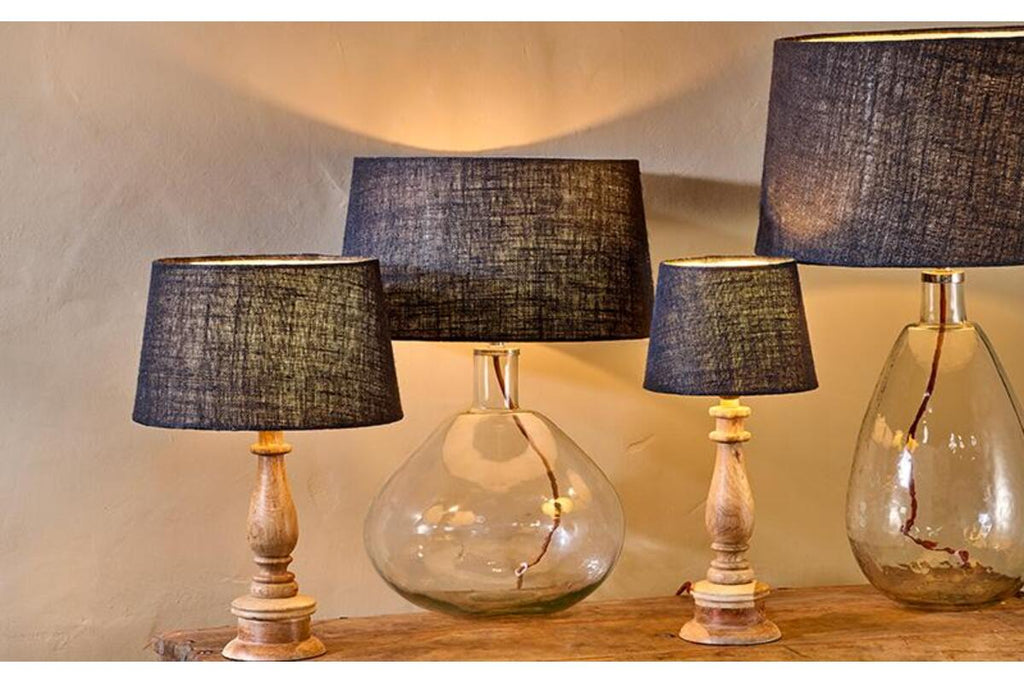 Dia Jute Lampshade - Ink