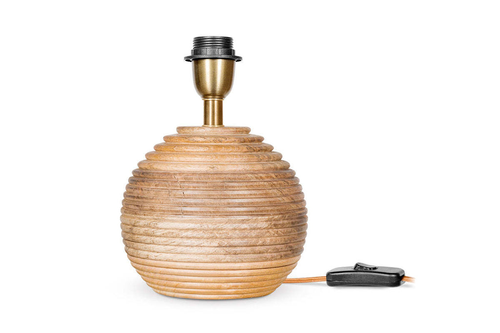 Drisana Mango Wood Bedside Table Lamp Base