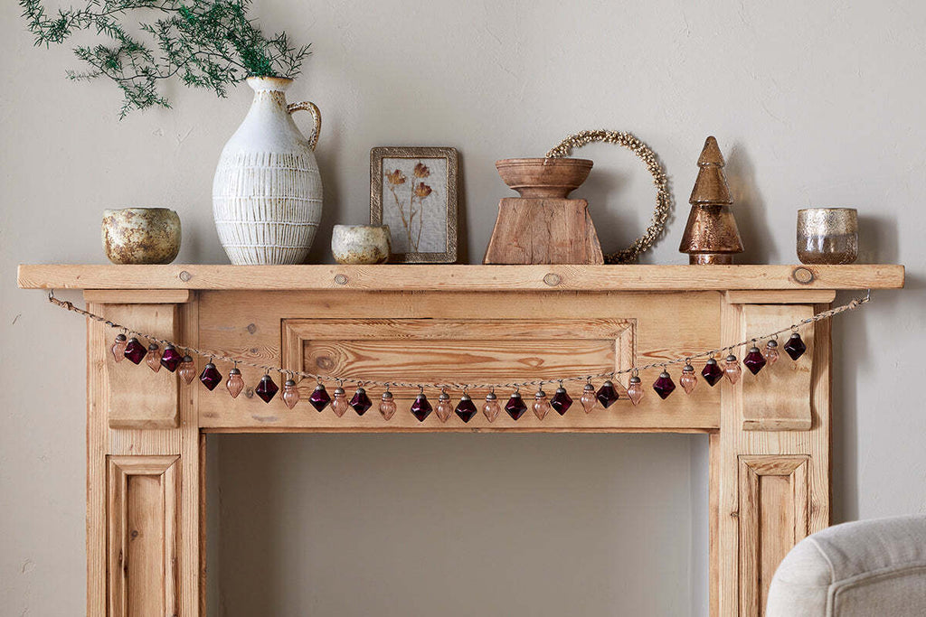 Ekiti Bauble Garland - Ruby & Copper