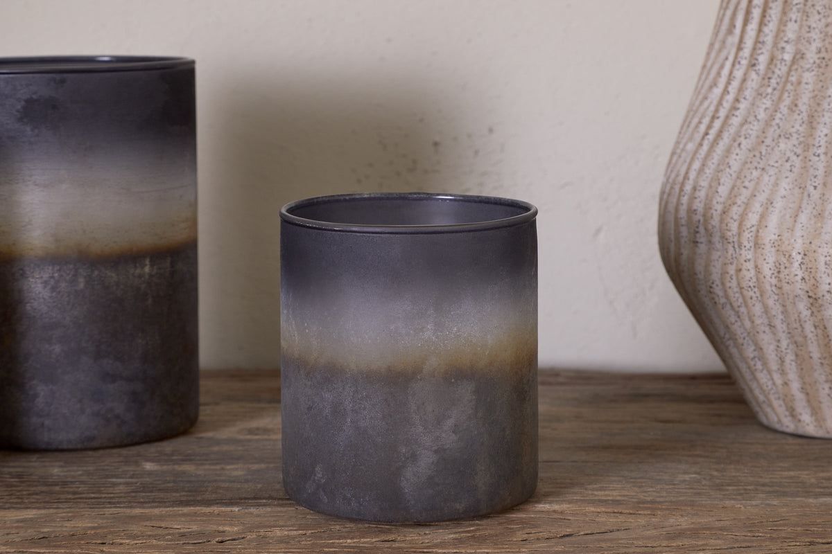 Etti Tealight Holders - Navy & Smoke