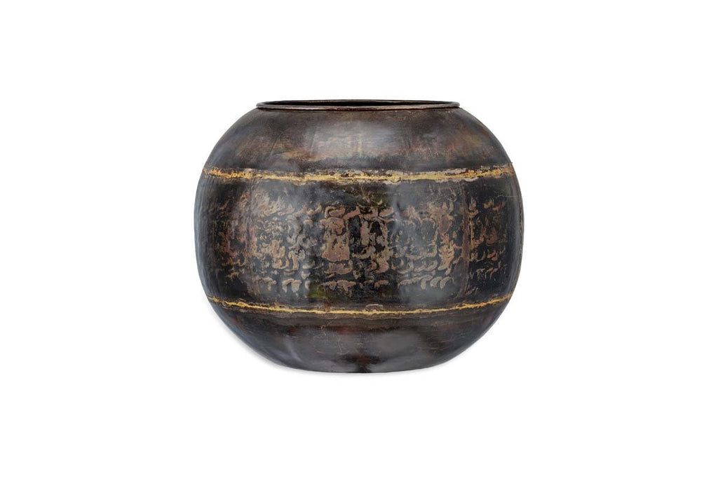 Endo Reclaimed Iron Globe Planter