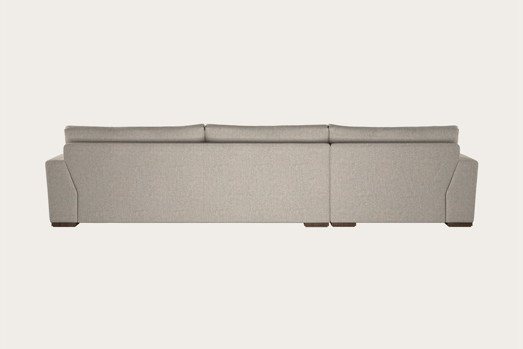 Guddu Grand Left Hand Chaise Sofa - Brera Linen Natural