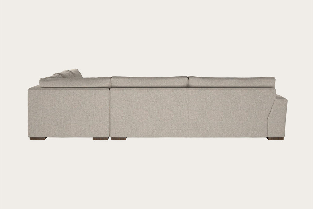 Guddu Grand Right Hand Corner Sofa - Brera Linen Natural