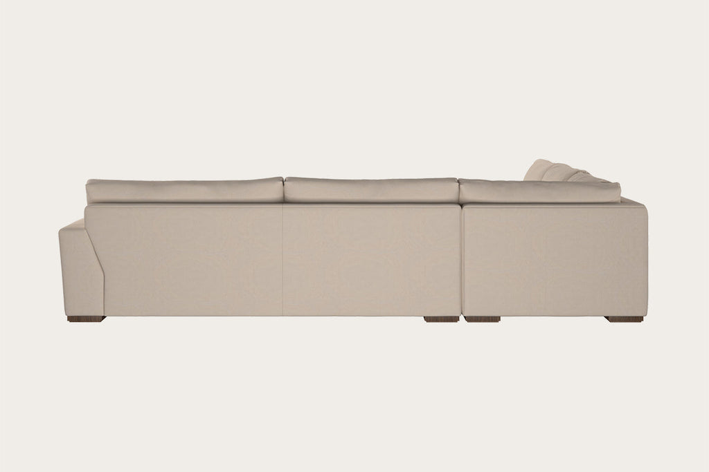Guddu Grand Left Hand Corner Sofa - Recycled Cotton Natural