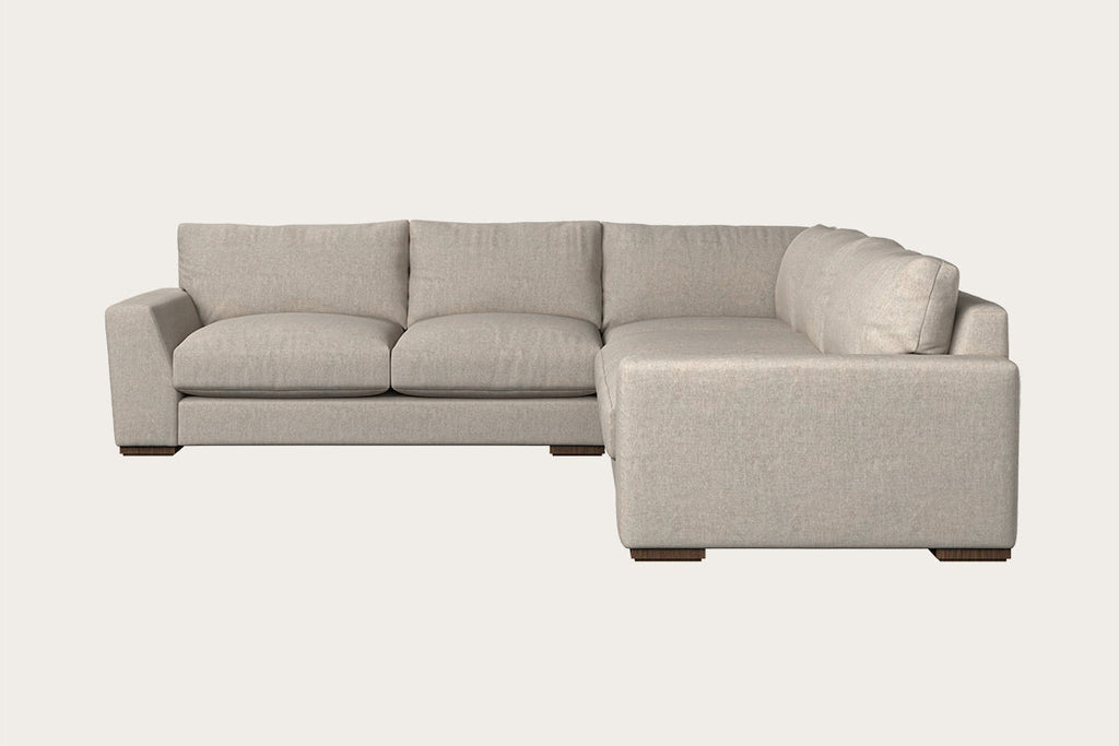 Guddu Large Left Hand Corner Sofa - Brera Linen Natural