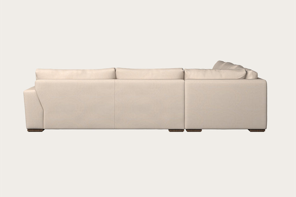 Guddu Grand Right Hand Corner Sofa - Recycled Cotton Natural