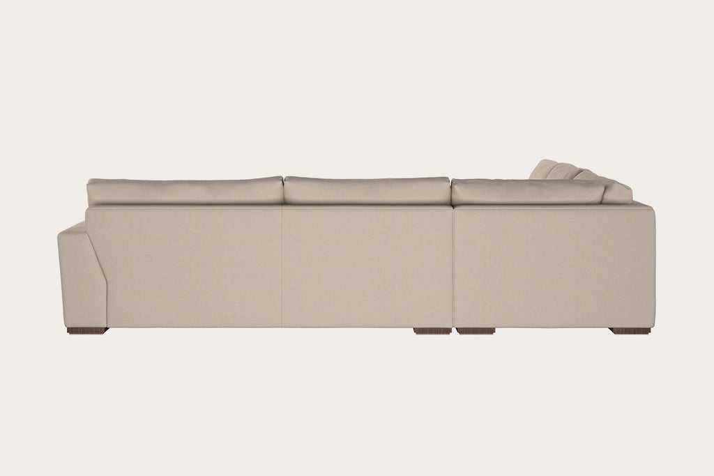 Guddu Large Left Hand Corner Sofa - Recycled Cotton Natural