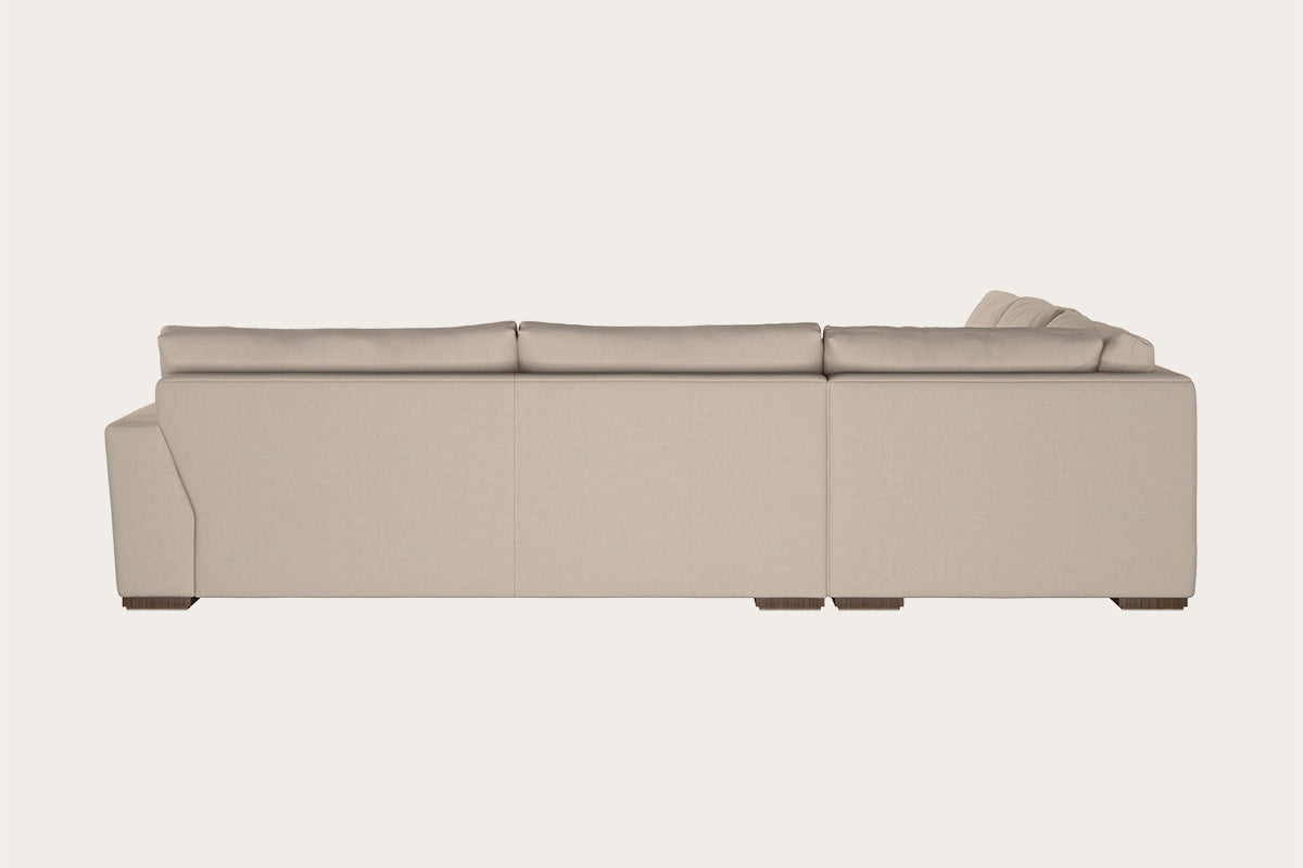 Guddu Large Left Hand Corner Sofa - Recycled Cotton Natural