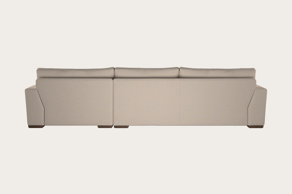 Guddu Large Right Hand Chaise Sofa - Brera Linen Chestnut