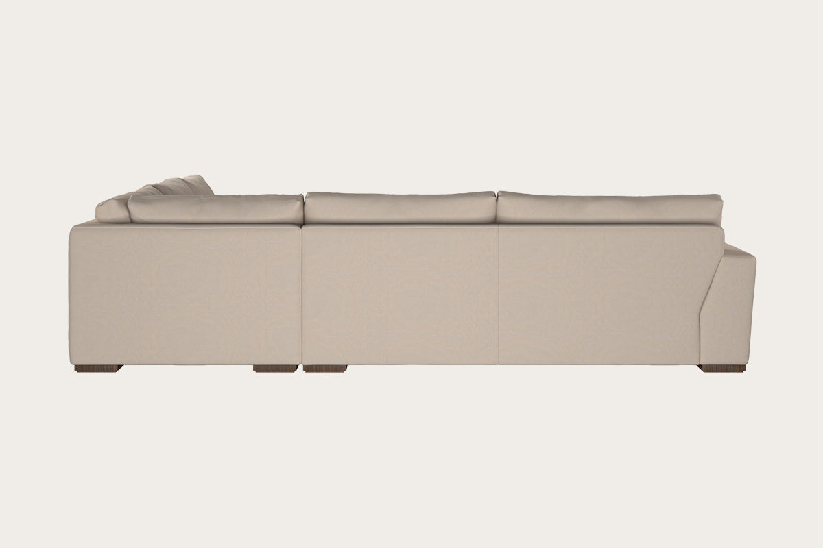 Guddu Large Right Hand Chaise Sofa - Brera Linen Espresso