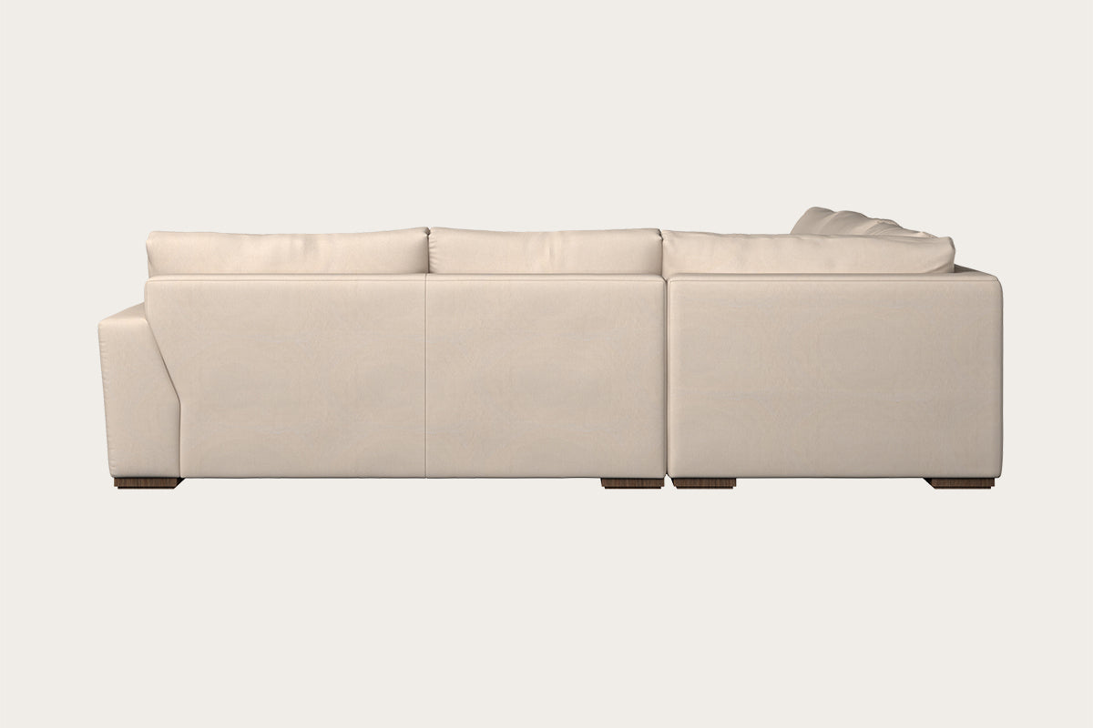 Guddu Large Right Hand Chaise Sofa - Brera Linen Espresso
