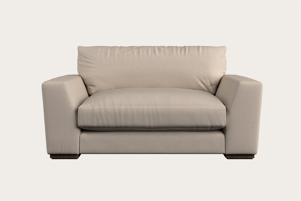 Guddu Large Right Hand Chaise Sofa - Brera Linen Indigo