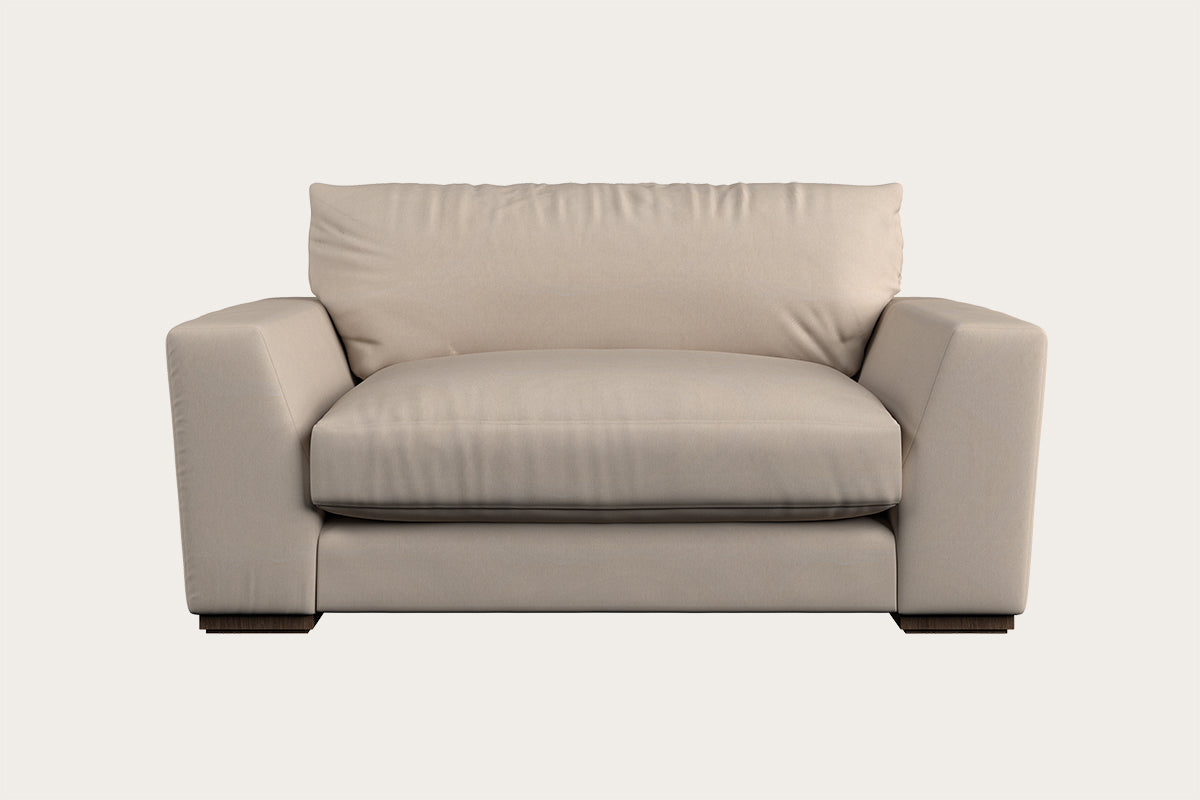 Guddu Large Right Hand Chaise Sofa - Brera Linen Indigo