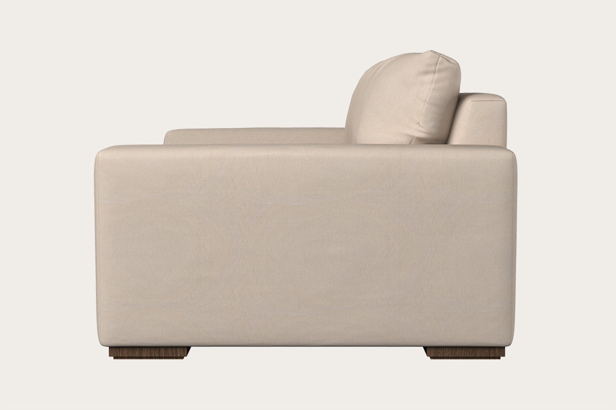 Guddu Large Right Hand Chaise Sofa - Brera Linen Indigo