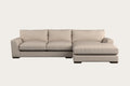 Guddu Medium Right Hand Chaise Sofa - Recycled Cotton Natural