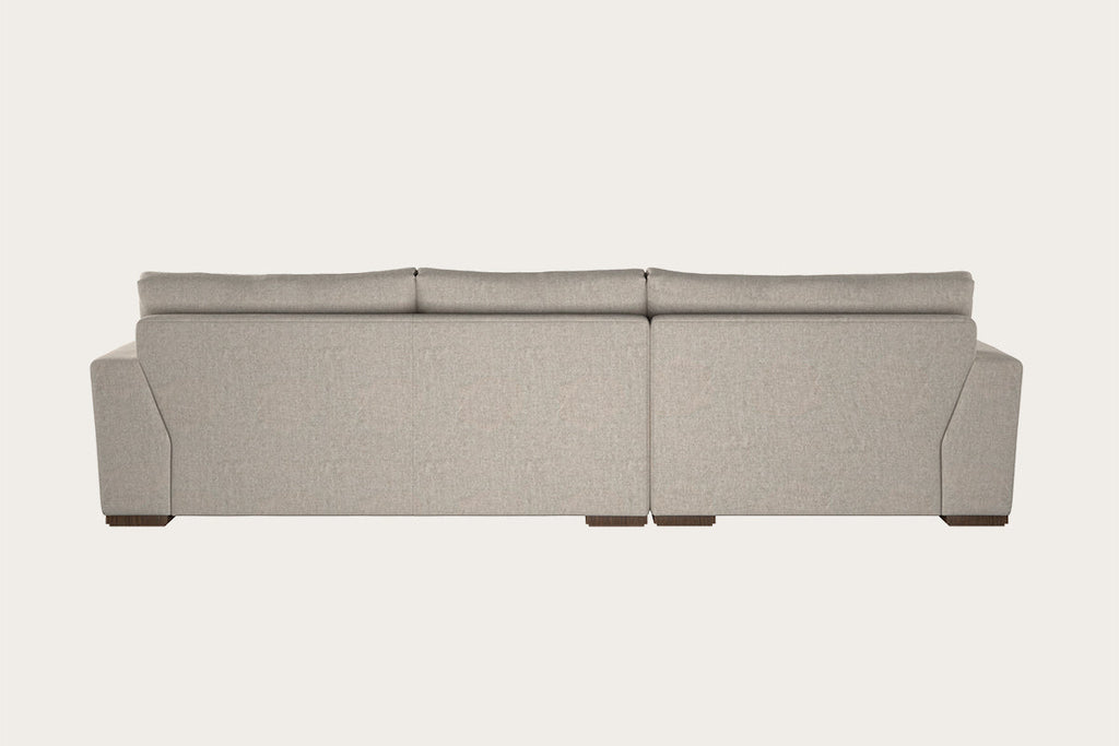 Guddu Medium Left Hand Chaise Sofa - Brera Linen Natural