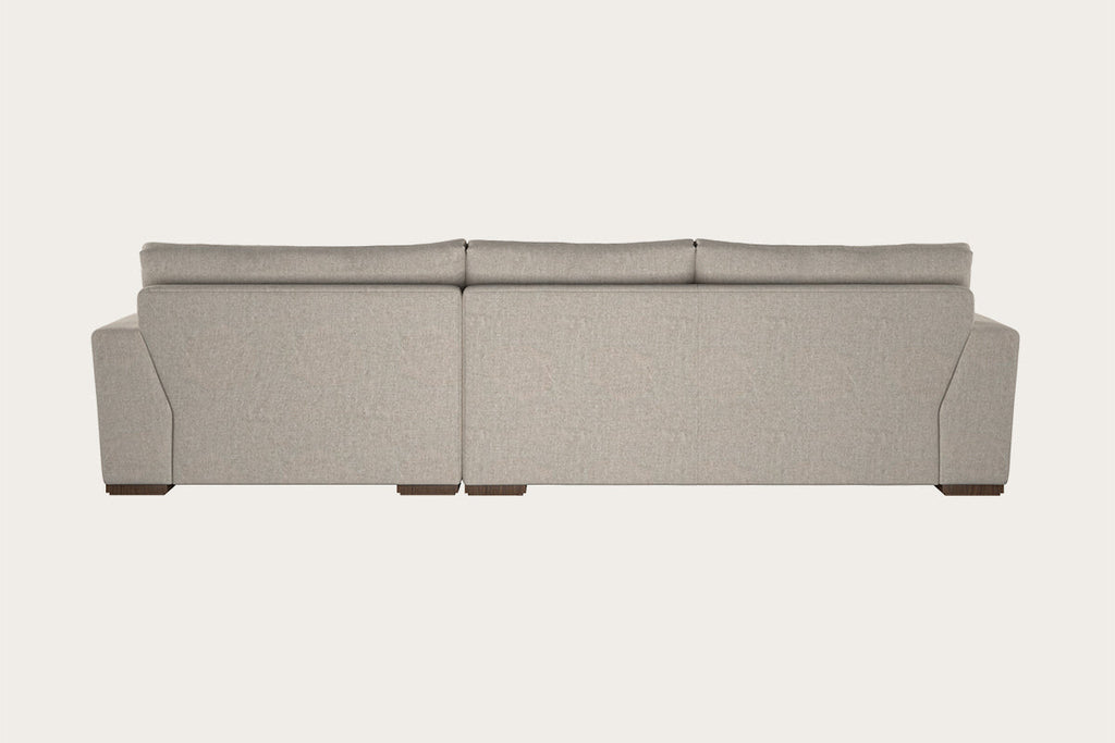 Guddu Medium Right Hand Chaise Sofa - Brera Linen Natural