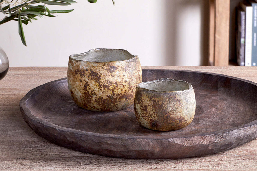 Gola Recycled Glass Tealight Holder - Antique Smoke