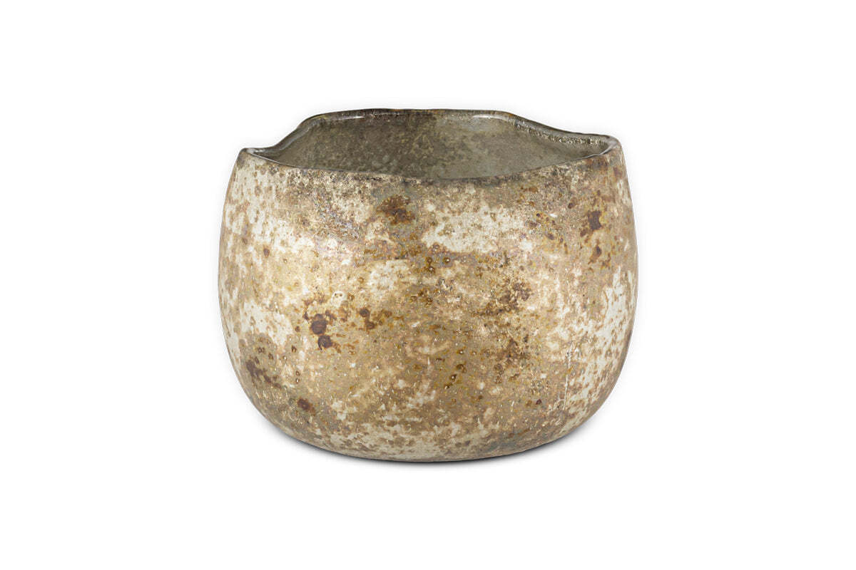 Gola Recycled Glass Tealight Holder - Antique Smoke